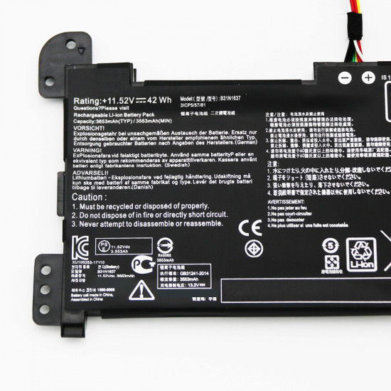 Asus x510ua-ej592t Replacement Laptop Battery