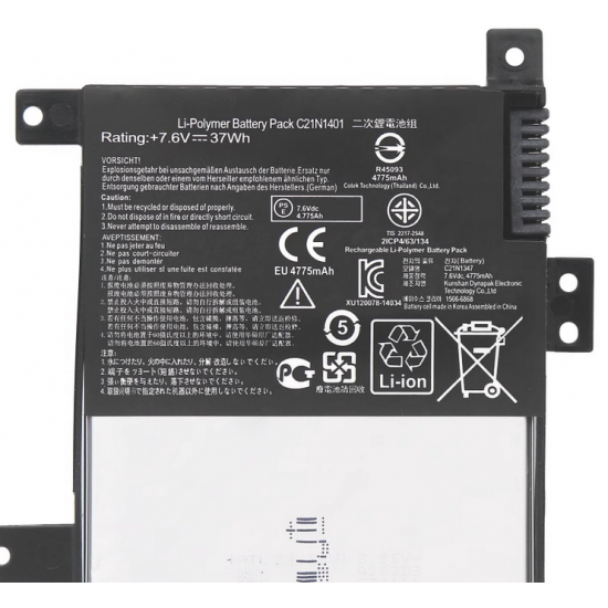 Asus 0b200-01040000 Replacement Laptop Battery