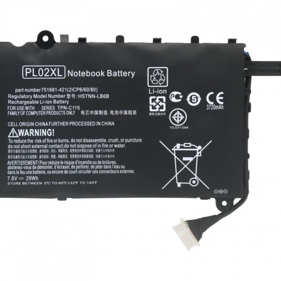 Hp envy 14-u005tx(j6m91pa) Replacement Laptop Battery